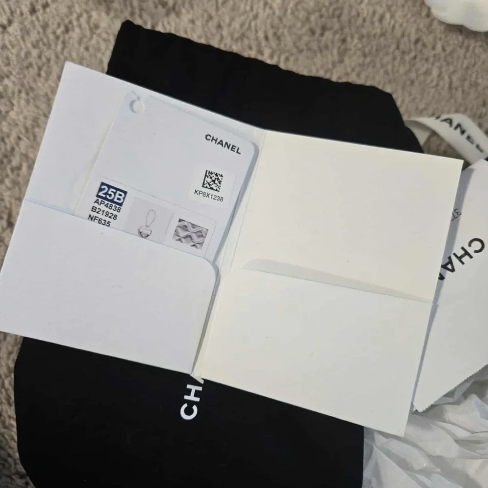 Chanel heart bag charm